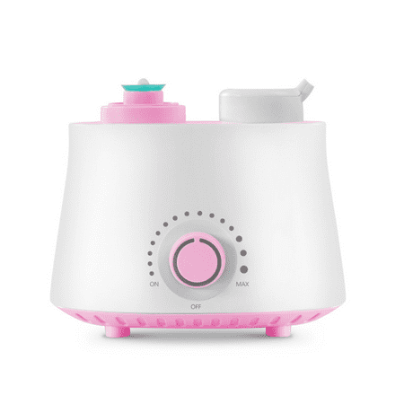 

Personal Ultrasonic Cool Mist Humidifier With Water Bottle Adapter For Small Rooms Travel Offices And Dorms Ultra-Quiet Operation No Filters To Change