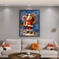 thumbnail image 2 of Kit Punto Cruz Papá Noel Bordado Hilo Algodón Ecológico 11CT 50x65cm, 2 of 9