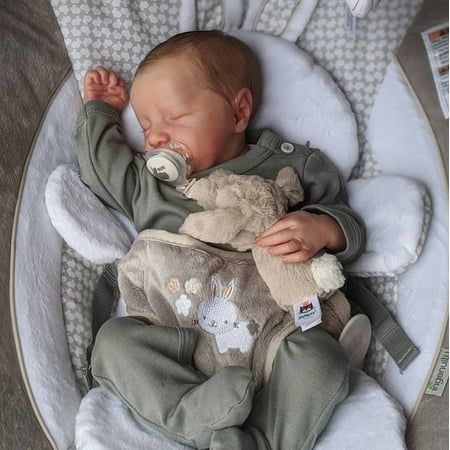 Reborn Baby Dolls Realistic Newborn Baby Dolls Sleeping Baby Real Life Baby Doll with Toy Accessories for Kids Age 3+