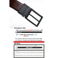 thumbnail image 2 of Beltox Fine Adult Male Dress Black Reversible Belt for Men Waist 42, 2 of 8