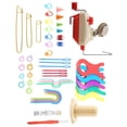 thumbnail image 4 of Kit de bobinadora de bolas de hilo de metal, accesorios para herramientas de tejido de ganchillo para tejer operados a mano, color aleatorio Speravity HA8253-00B, 4 of 6