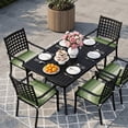 thumbnail image 5 of Outdoor Patio Cushion Covers 2 Pack Sage Green Patio Chair Cushion Covers with Ties and Zipper Gradient Stripes Modern Waterproof Outdoor Seat Cushion Covers for Patio Furniture 22"x20", 5 of 6