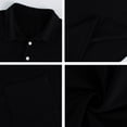 thumbnail image 5 of Polo Shirts for Men Short Sleeve Collared Golf Shirt Work Performance Athletic Polos with Pocket Black 3XL, 5 of 7