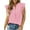 Pink, variant on AXXD Basic Business Casual Tops for Women Summer 2024 Casual Sleeveless Round Neck Solid Blouse Pullover Tank Tops Shirt