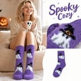 thumbnail image 2 of Voska Womens Halloween Thick Warm Mid Calf Socks Novelty Cozy Fall Winter Loungewear, 2 of 7