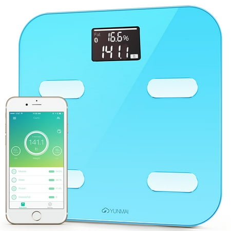 #1 Smart Scale Brand--Yunmai Color FDA Listed 2 Million Users Bluetooth Body Fat Scale & Body Composition Monitor with Free Fitness App and Extra Large Display