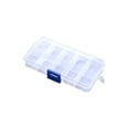 thumbnail image 1 of 10/15/24 Compartiments Boîte de Rangement Transparent Articles Réglables Organisateur Conteneur (10 Grilles), 1 of 1