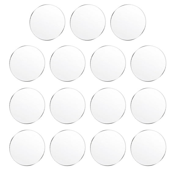Supvox 15pcs Clear Acrylic Round Discs Clear Acrylic Circles Blank Sheets