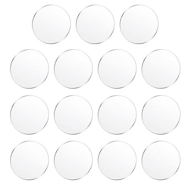 15pcs Round Clear Acrylic Disc Clear Acrylic Round Sheet Clear Acrylic