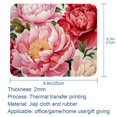 thumbnail image 5 of Peony Printed Square Desk Mat Gaming Mouse Pad with Non-Slip Rubber Bottom - 8.3x9.8 Inch Office and Gaming Mouse Pad, 5 of 6
