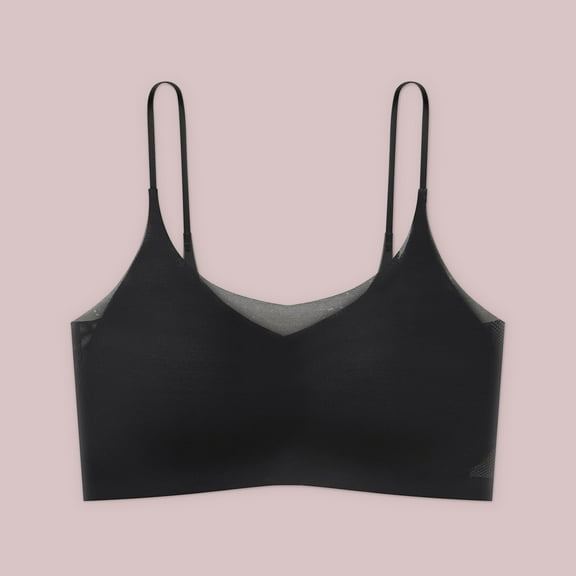 loopsun for Womens Plus Size Bra,Ladies Traceless Comfortable One-piece No Steel Ring Vest Breathable Gathering Bra Woman Underwear