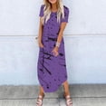 thumbnail image 2 of KBODIU Women's Casual Loose Sundress Long Dress Sleeveless Split Maxi Dresses Summer Beach Dress with Pockets, 2 of 5
