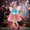 thumbnail image 4 of WERYOUNG Child Girls Dress Birthday Festival Performance Clothes Dress Sequin Mesh Dress Fairy Dance, 10-12 Years, 4 of 8