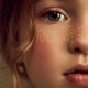 thumbnail image 5 of Glitter Pecas Cara Tatuaje, Tatuajes Temporales Pecas de Glitter para la Cara, 6pcs Gold Sparkle Pec, 5 of 7