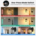thumbnail image 5 of Gleamz Motion Sensor Outdoor Lights with GFCI Outlet, Dusk to Dawn Outdoor Lighting with Tempered Glass, Waterproof Anti-Rust Aluminum Outside Lights for House, 5 of 9