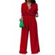 thumbnail image 1 of VISgogo Conjunto de pantalones para mujer, camisa de manga larga con botones y cintura elástica, pantalones de pierna ancha, atuendo de otoño VISgogo  moda, 1 of 8