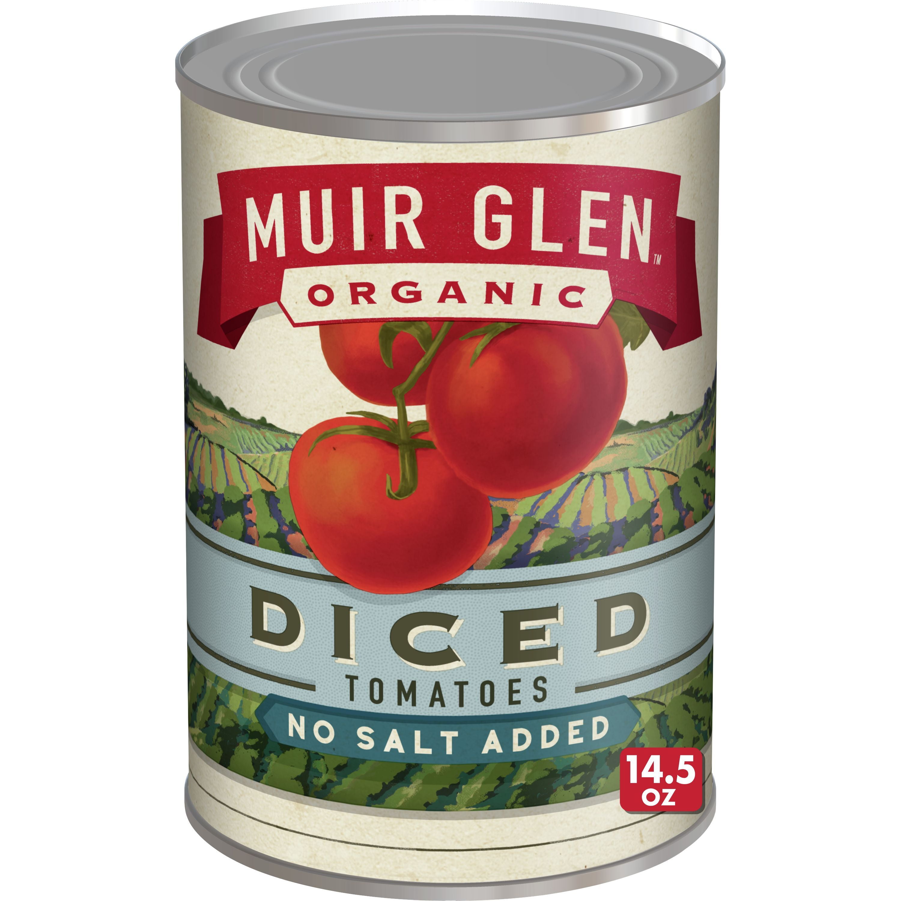 Muir Glen Organic Diced Canned Tomatoes, No Salt Added, 14.5 oz