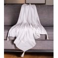 thumbnail image 6 of 60" X 50" White Woven Cotton Throw Blanket, 6 of 8