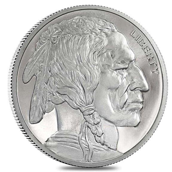 1 oz Golden State Mint Buffalo Silver Round .999 Fine