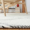 thumbnail image 4 of SAFAVIEH Natura Tanisha Diamond Runner Rug, Ivory/Black, 2'3" x 9', 4 of 8