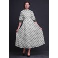 thumbnail image 2 of Bimba Robe à Manches Retroussables pour Femmes à Carreaux Imprimés, Col Mandarin, Chemise Boutonnée - X-Grand, 2 of 5