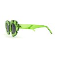 thumbnail image 4 of Womens Tropical Monstera Foliage Leaf Mod Cat Eye Sunglasses Green Black, 4 of 4