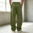thumbnail image 5 of Yongwang Mens Baggy Sweatpants Drawstring Elastic Waist Wide Leg Pants Athletic Outfits Long Trousers with Pockets, 5 of 8