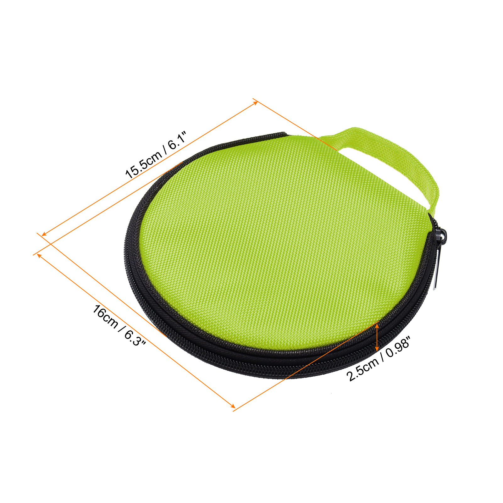 Unique Bargains Waterproof Portable Tote Disk Record Storage Organizer Green