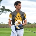 thumbnail image 3 of Fotbe Bee Gnome With Sunflower Camiseta Polo de Golf para Hombre con Estampado – Camisa Deportiva Transpirable con Cuello Abotonado-4X-Large, 3 of 6