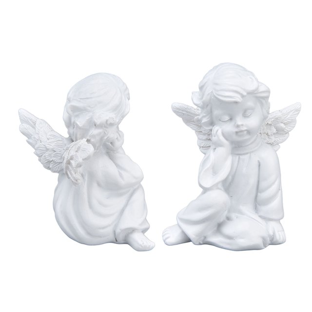 Estatua De Querubín, Figuritas De Bebé De Estilo Europa, Decoración Encantadora, Material De Resina Sintética Para Decoraciones De Fiesta