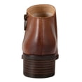 thumbnail image 6 of Veryke Women's Zipper Booties Pointed Toe Low Heel Stacked Side Way Ankle Boots, Medium Brown, 6 of 7