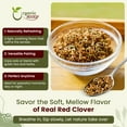 thumbnail image 4 of Organic Way Dried Red Clover Cut & Sifted - Herbal Tea | European Wild-Harvest | Organic & Kosher Certified | Raw, Vegan, Non GMO & Gluten Free | USDA Certified | Origin - Albania ( 2 Oz), 4 of 8