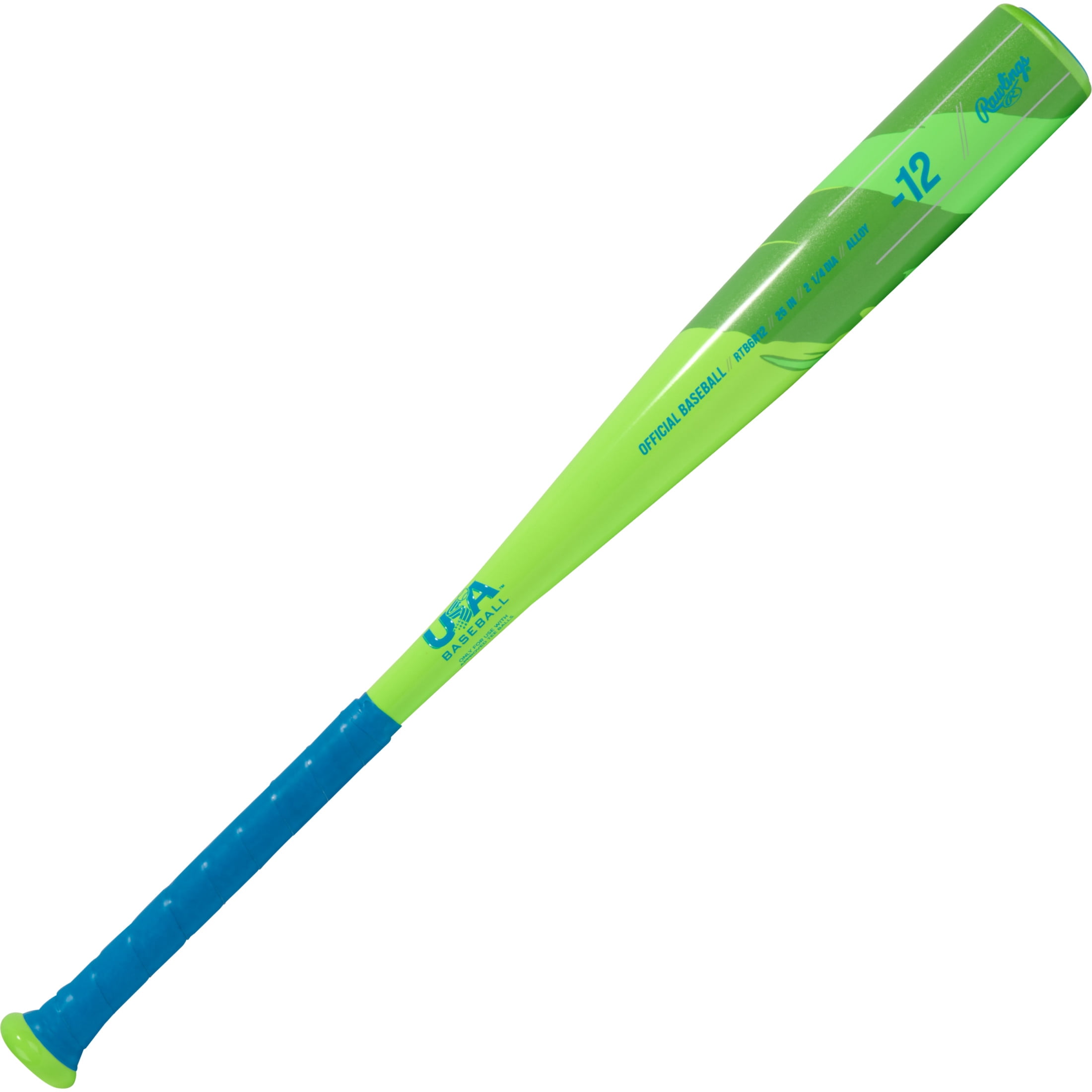 Rawlings Kids' Aluminum Bats 2.25 in Alloy Baseball Bats 24-inch (-12)