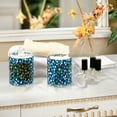 thumbnail image 4 of Yayeee 2 Pack Qtip Holder Bathroom Cotton Swab Canister with Lid Clear Dispenser Set, Blue Dots, 4 of 6