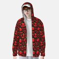 thumbnail image 3 of Pofeuu Tomatoes And Chili Print Sun Protection Outdoor Lightweight Full Zip UV Cooling Hoodie Long Sleeve Summer Clothing for Outdoor Hiking-X-Large, 3 of 5