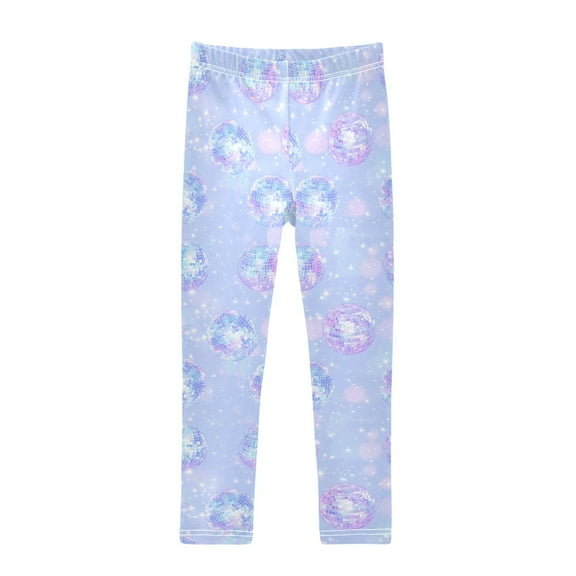 joogoo Girls' Leggings Sparkling Disco Balls Yoga Pants 6T