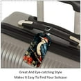 thumbnail image 3 of Square 2Pack PU Leather Woodpecker Cruise Luggage Tag with Privacy Cover and Name ID Tag for Travel Handbags Backpacks Luggage Tags, 3 of 6