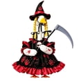 thumbnail image 2 of SHENGXINY Halloween Porch Goose Outfit Gothic Dress with Scythe Prop Goose Clothes for Yard Garden Fron Spooky Holiday Decor, 2 of 7