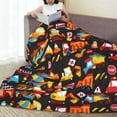 thumbnail image 5 of Yiaed Construction Truck Pattern Fleece Throw Blanket,Fleece Throw Blankets for Couch & Bed All Season Use -40"x30", 5 of 6