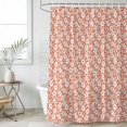 thumbnail image 4 of Rustic Botanical Bathroom Shower Curtains with 12 Hooks Polyester Waterproof Shower Curtain for Stalls and Bathtubs Vintage Farmhouse Flowers Leaves Orange Decorative Bathroom Curtain 72x96 Inches, 4 of 9