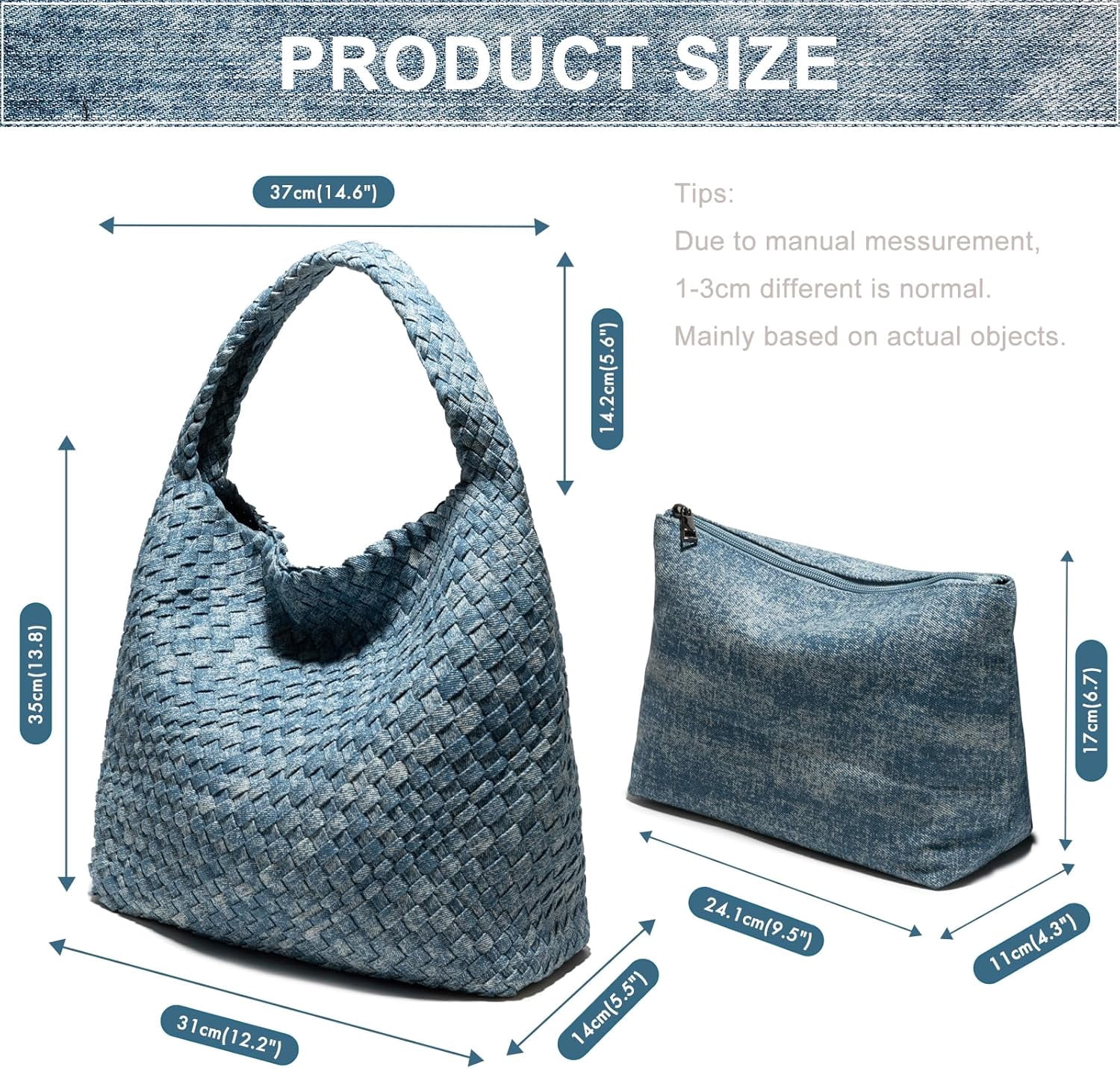 Woven Bag Purses and Handbags Woven Vegan Leather Bag For Women Woven Tote Bag Shoulder Bag Top-Handle Bag With Purses