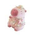thumbnail image 2 of lionlar Capybara Toy 40cm Cartoon Animal Capybara Stuffed Toy for Family Pink, 2 of 9