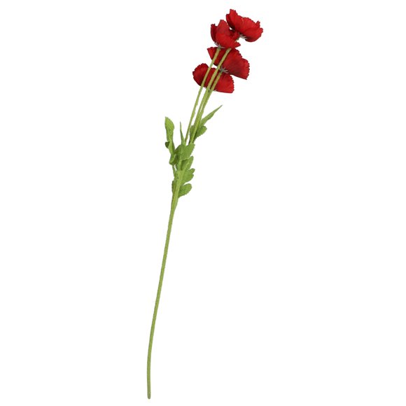Fleur artificielle artificielle décorative réalisée élégante look fausse fleur pour le salon du salon rouge
