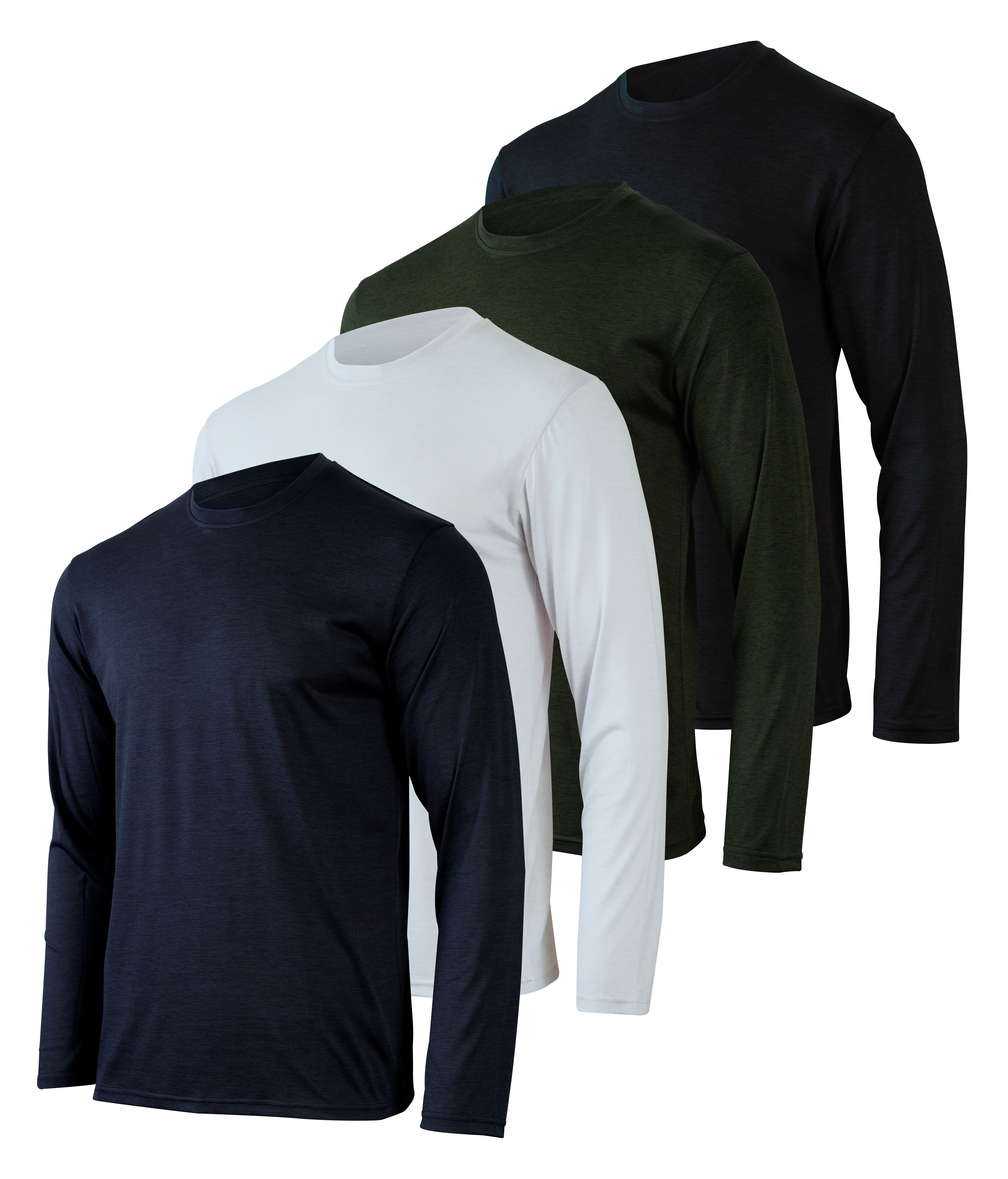 4 Pack: Men's Dry-Fit Moisture Wicking 