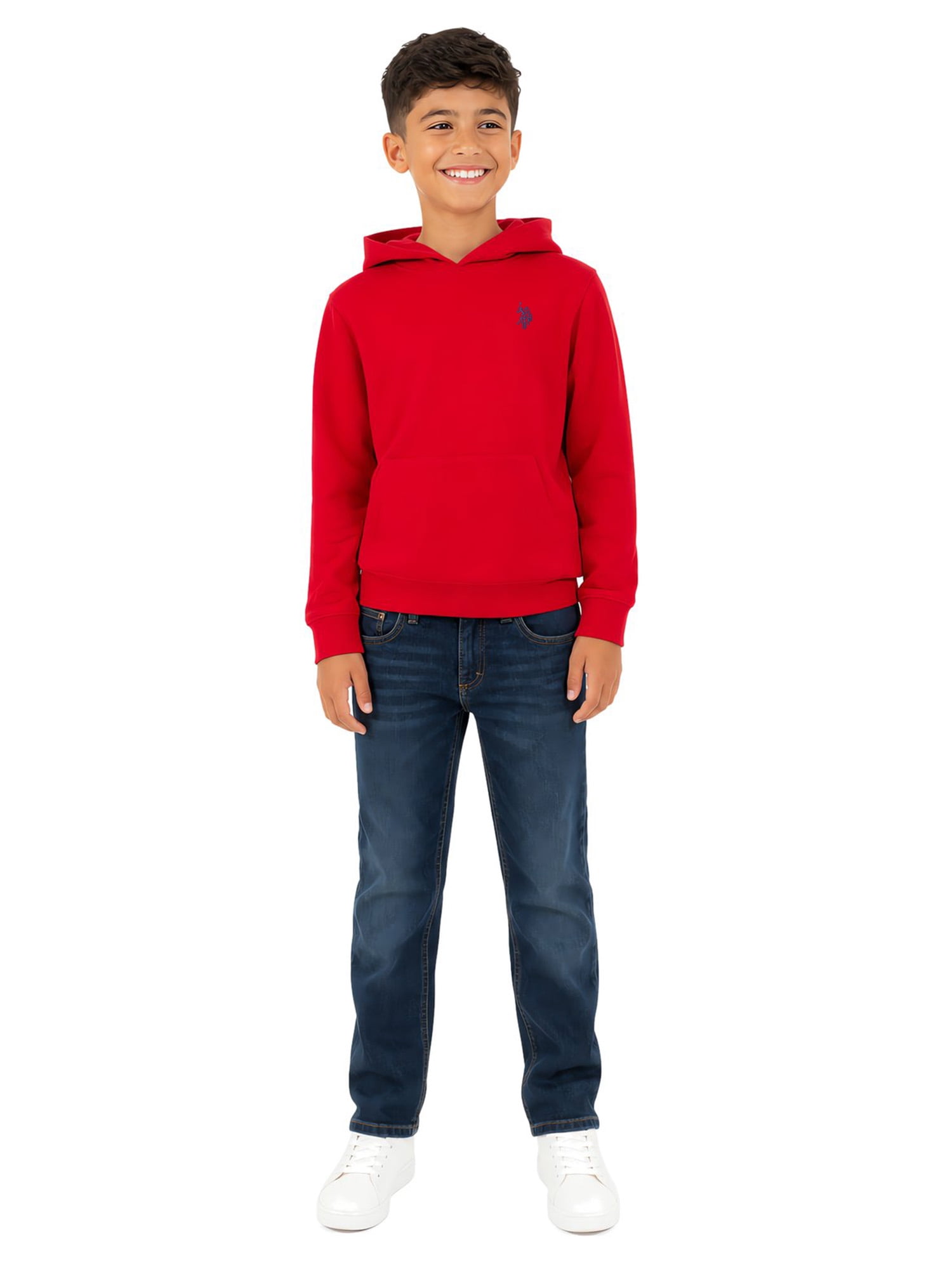 U.S. Polo Assn. Boys Fleece Pullover Hoodie, Sizes 4-18