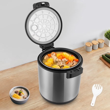 Electric Rice Warmer Heavy Duty Soup Cooker Stainless Steel Restaurant Canteen
