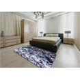 thumbnail image 4 of Ahgly Company Indoor Rectangle Patterned Night Blue Area Rugs, 6' x 9', 4 of 6