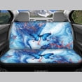 thumbnail image 4 of Jeiento Blue Marble Print Car Seat Covers Set for Women Girls Butterfly Front Bucket Seat Covers Interior Decor Back Seat Covers Automobile Accessories for Van SUV Truck Sedan, 4 of 7