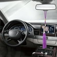 thumbnail image 4 of Car Bling Accessories, MINI-FACTORY Luxury Mirror Hanging Crystal Diamond Perfume Bottle Diffuser (Fragrance NOT included) - Purple, 4 of 4