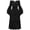 Black, variant on FASHOFT Halloween Dresses For Women Medieval Victorian Court Gothic Vintage Dress Off Shoulder Flare Sleeve Waist Cinching Gown Halloween Costumes L